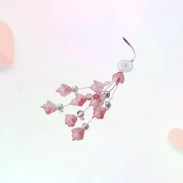 卡莱茵 平安顺遂 风铃花装饰挂绳包包国风新中式小众精致#好运 有机玻璃 挂件 男女同款情侣款