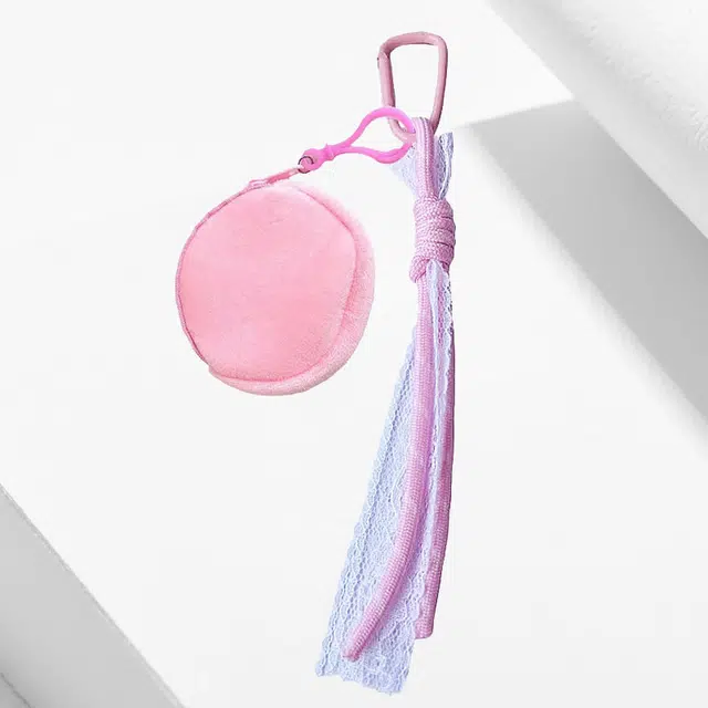 卡莱茵 【小包包】小清新可爱风带蕾丝边简约甜美精致时尚俏皮轻奢小众百搭#好运 尼龙 挂件 男女同款情侣款