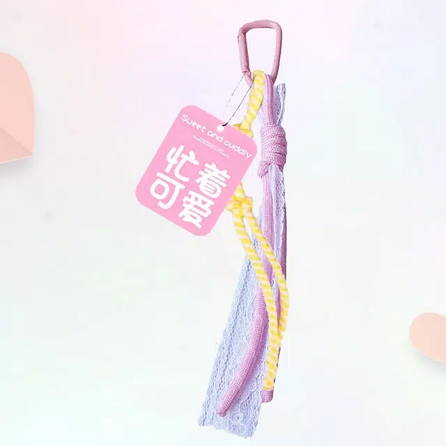 【多巴胺配色】忙着可爱暖系手机挂绳包包挂饰 卡莱茵 合金#好运 尼龙 挂件 男女同款情侣款