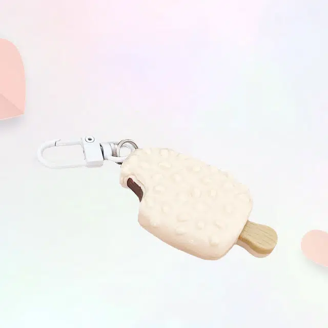 卡莱茵 瓜子雪糕钥匙扣可爱卡通仿真食玩包包 亚克力 挂件 男女同款情侣款