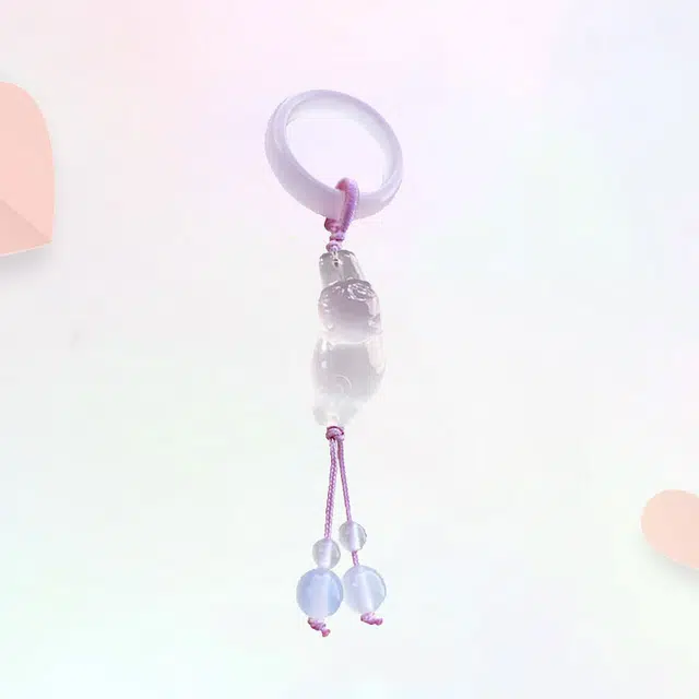 卡莱茵 慵懒猫咪 招桃花新中式配饰#好运 玻璃 挂件 男女同款情侣款