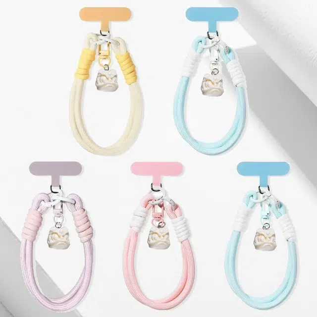 卡莱茵 【多巴胺配色】固定醒狮彩绳可手提防丢#好运 尼龙 挂件 男女同款情侣款