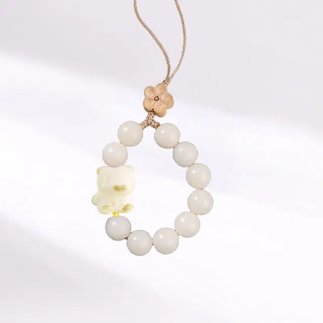 卡莱茵 可爱小熊 新中式古风国潮设计文玩  小众挂包饰品#好运 亚克力 挂件 男女同款情侣款