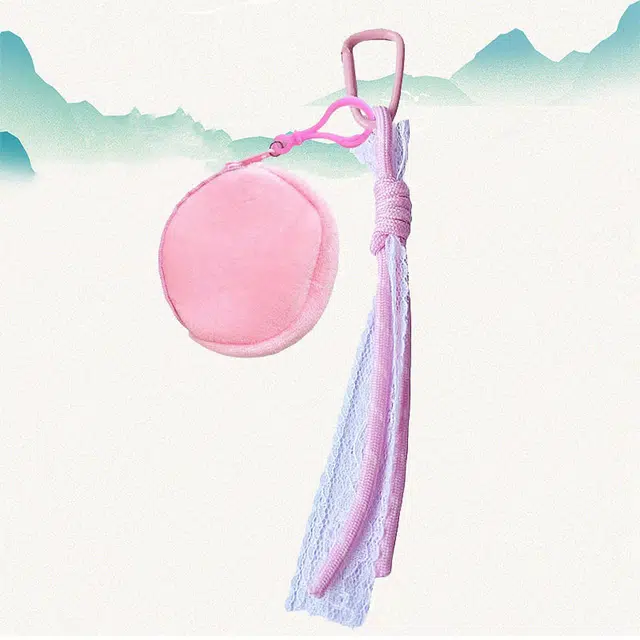 卡莱茵 【小包包】小清新可爱风带蕾丝边简约甜美精致时尚俏皮轻奢小众百搭#好运 尼龙 挂件 男女同款情侣款