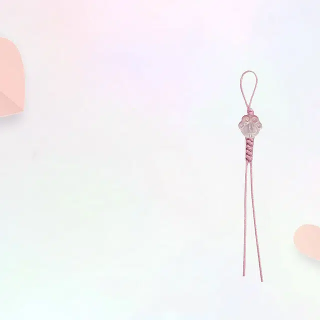 夏日简约 卡莱茵 织物小清新猫爪小挂饰 玻璃 挂件 男女同款情侣款