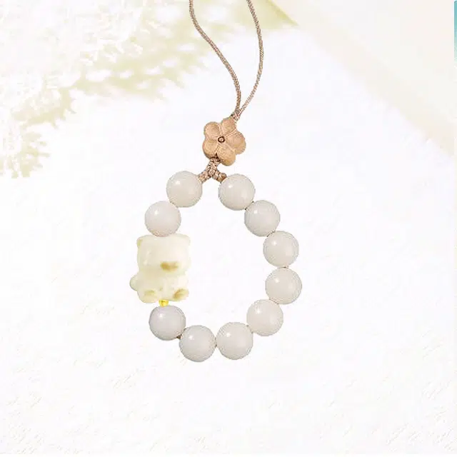 卡莱茵 可爱小熊 新中式古风国潮设计文玩  小众挂包饰品#好运 亚克力 挂件 男女同款情侣款