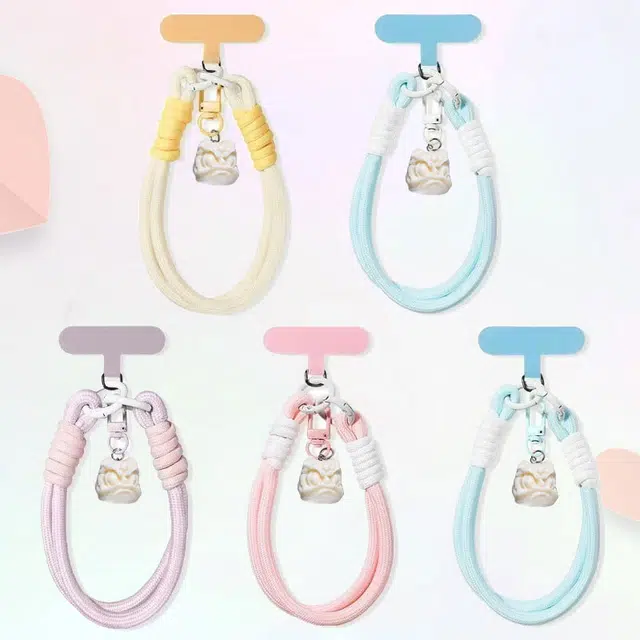 卡莱茵 【多巴胺配色】固定醒狮彩绳可手提防丢#好运 尼龙 挂件 男女同款情侣款