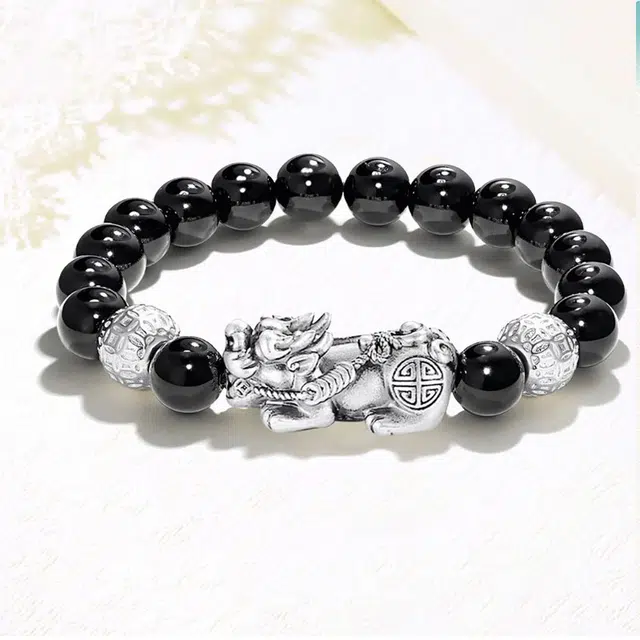 溯源京作 招财貔貅 新中式国潮文玩 铜钱珠发财#好运 檀木 手串 男女同款情侣款