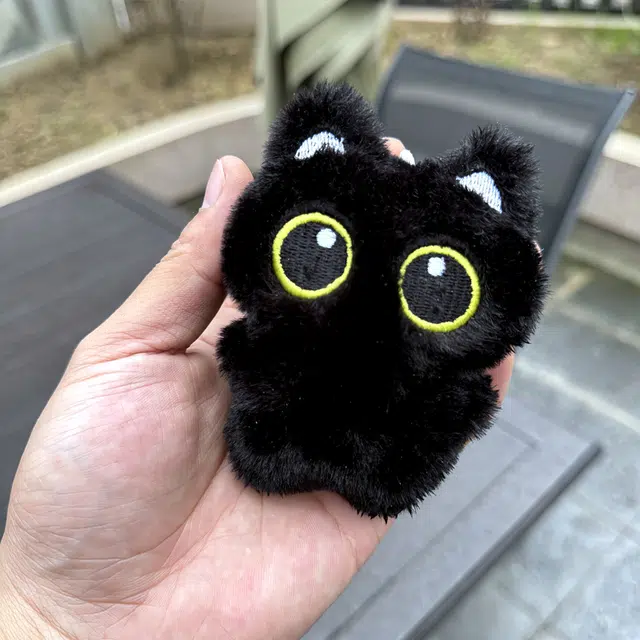 小公仔可爱小猫咪背包 溯源京作 大眼猫 毛绒 挂件 男女同款情侣款
