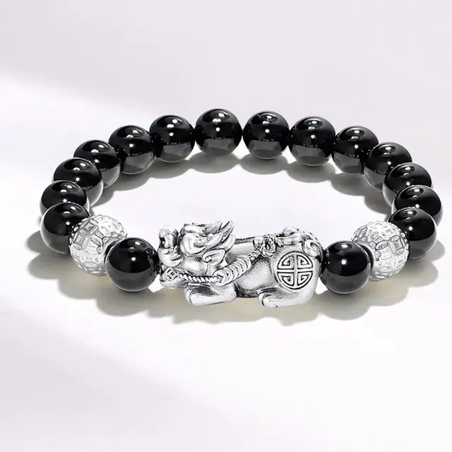 溯源京作 招财貔貅 新中式国潮文玩 铜钱珠发财#好运 檀木 手串 男女同款情侣款
