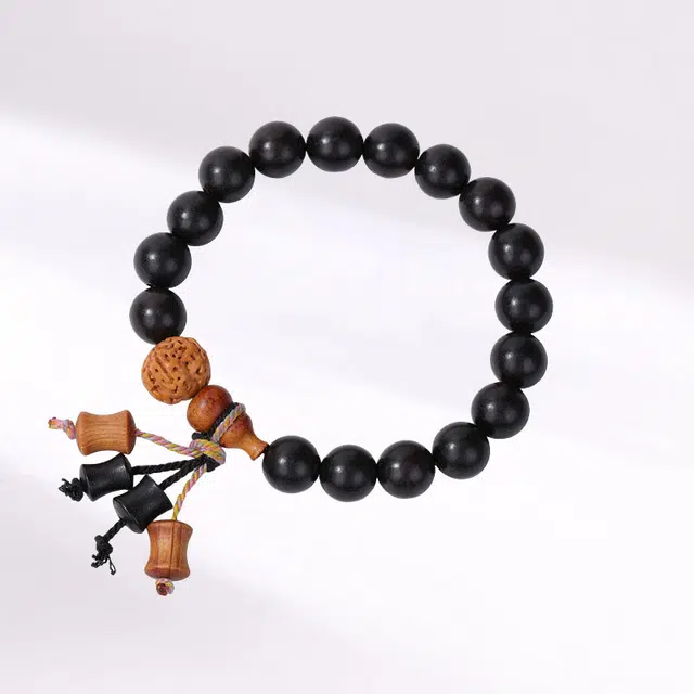 溯源京作 【吉祥如意】新中式国潮小众简约高级感气质复古轻奢风单圈葫芦串珠文玩手饰 百搭日常通勤 #好运  檀木 手串 男女同款情侣款