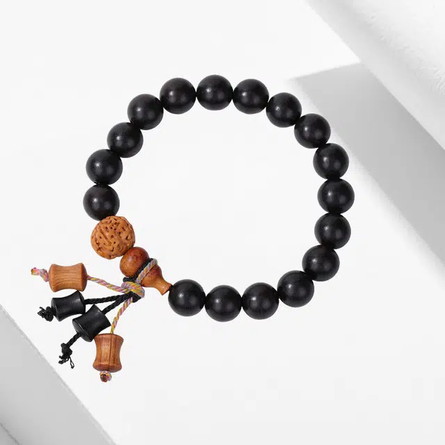 溯源京作 【吉祥如意】新中式国潮小众简约高级感气质复古轻奢风单圈葫芦串珠文玩手饰 百搭日常通勤 #好运  檀木 手串 男女同款情侣款