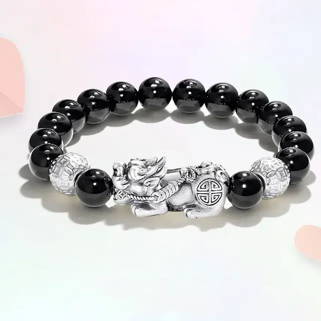 溯源京作 招财貔貅 新中式国潮文玩 铜钱珠发财#好运 檀木 手串 男女同款情侣款