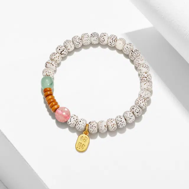 溯源京作 【林下风致】 招财纳福 国潮新中式小众设计感 福气满满绕指柔文玩#好运  星月菩提 手串 男女同款情侣款