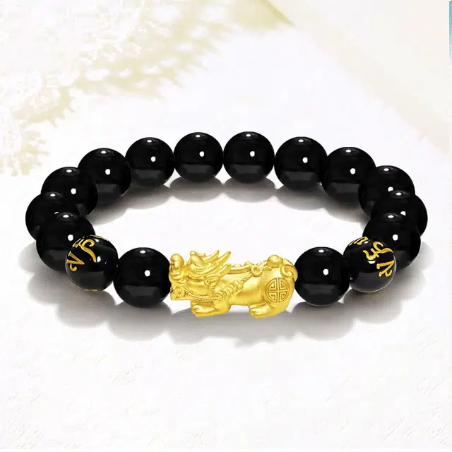 溯源京作 六字箴言霸气复古貔貅 新中式霸气国潮国风 复古轻奢高级感民族风个性小众设计#好运 檀木 手串 男女同款情侣款