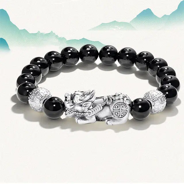 溯源京作 招财貔貅 新中式国潮文玩 铜钱珠发财#好运 檀木 手串 男女同款情侣款