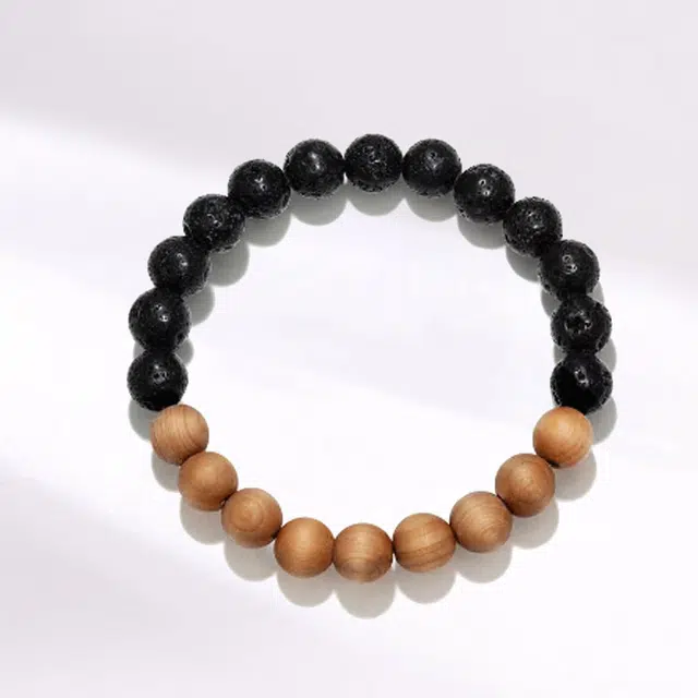 溯源京作 否极泰来 新中式文玩盘串拼接小众设计国风复古招财纳福 桃木 手串 男女同款情侣款