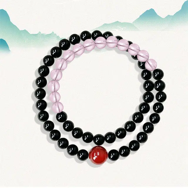 溯源京作 一抹相思 复古素雅简约时尚 百搭精致小众设计感 国潮新中式#好运 檀木 木作手串 男女同款情侣款