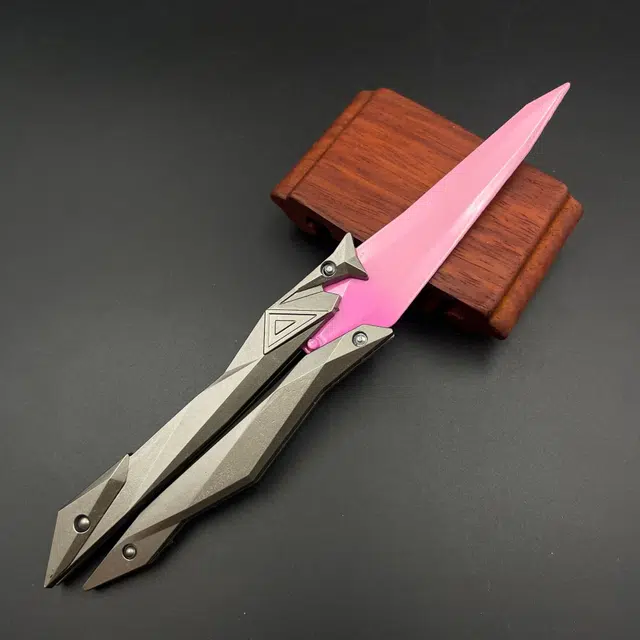 龙智优 奇点蝴蝶刀  合金甩刀可折叠 其他静态模型