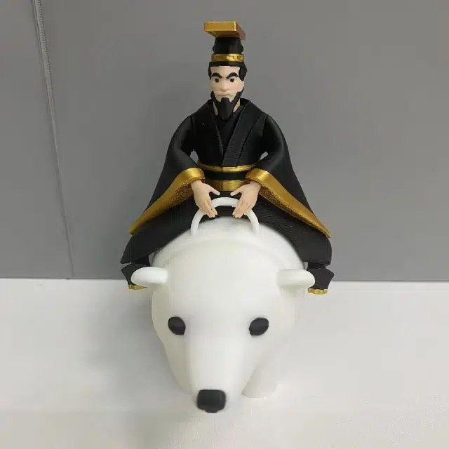 龙智优 创意抽象搞怪秦始皇骑北极熊 整蛊玩具