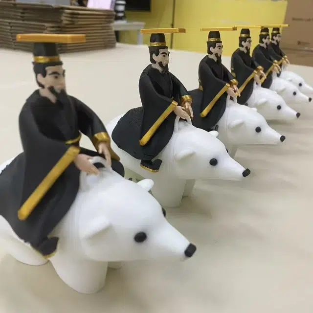 龙智优 创意抽象搞怪秦始皇骑北极熊 整蛊玩具