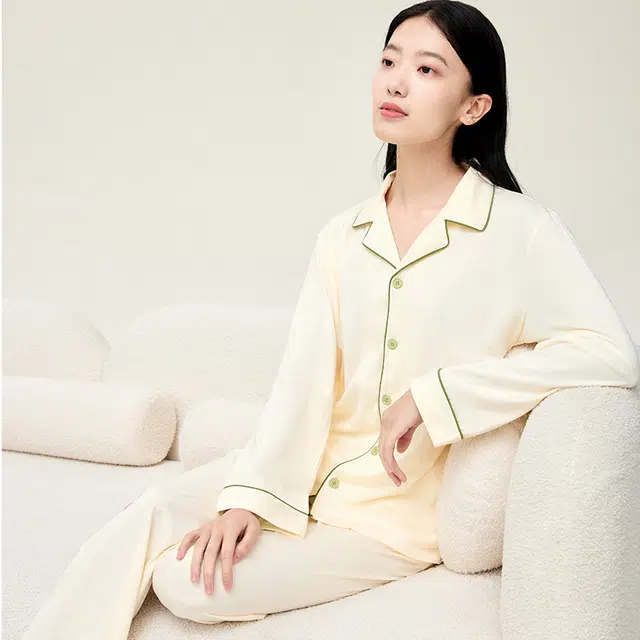 拾袜记 柔软舒适抑菌防螨吸汗透气家居服可外穿睡衣套装 女款 礼盒装