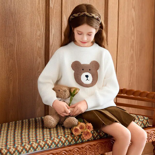 十月妈咪毛衣 加厚保暖萌趣 儿童款