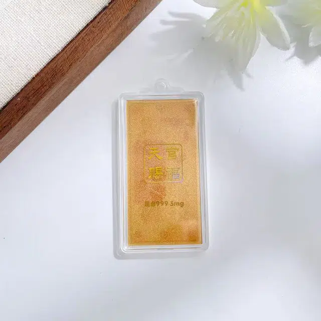 凤庙珠宝 天官赐福 新中式轻奢国潮风福气满满财运亨通马上有钱财源滚滚 日常通勤包包搭配配饰 金 挂件 男女同款情侣款