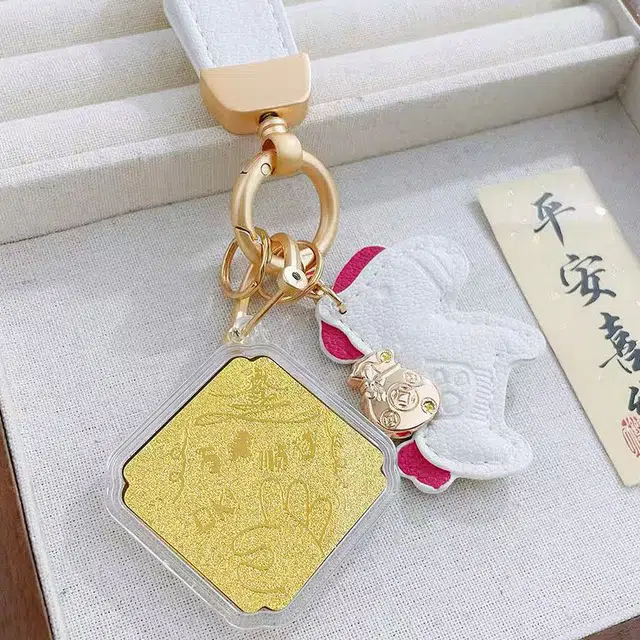 凤庙珠宝 日富一日 复古新中式轻奢国潮风福气满满财运亨通马上有钱财源滚滚 日常通勤包包搭配配饰#好运 表面含金 挂件 男女同款情侣款