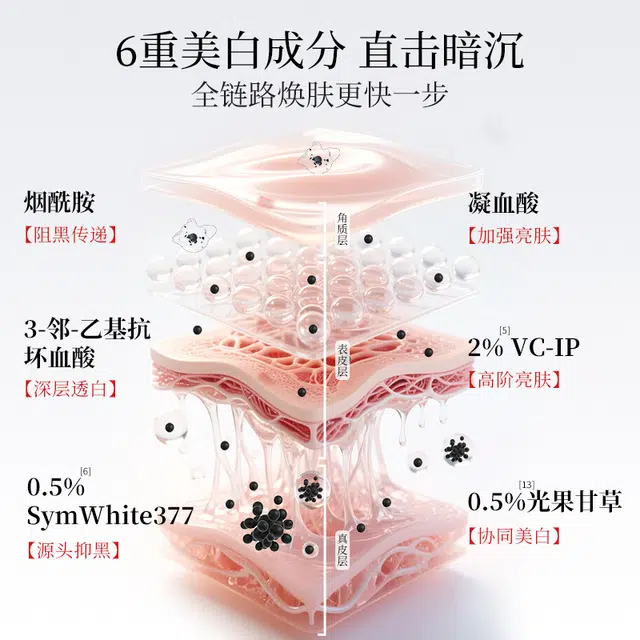 金蛇抗皱美白多效精华液面部精油 祛斑紧致 烟酰胺提亮肤色淡斑 多种肤质