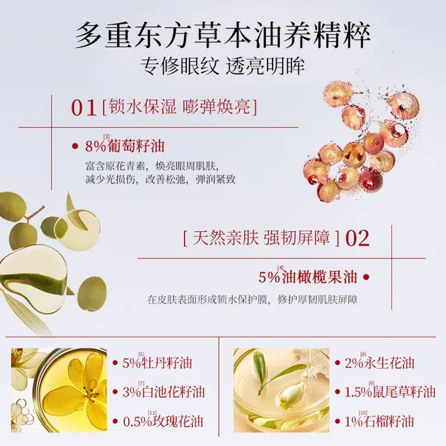 金蛇双抗焕亮精华油蛇油眼油 舒缓紧致保湿修护抗皱