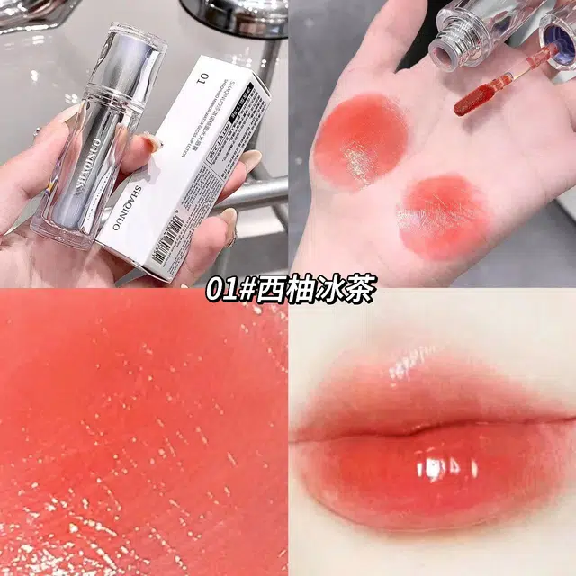 莎琪诺 水光唇露 镜面 易上色自然持久清透素颜