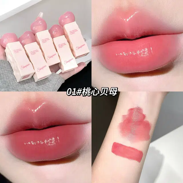 莎琪诺 清透水润镜面唇釉 水光 易上色自然持久显白
