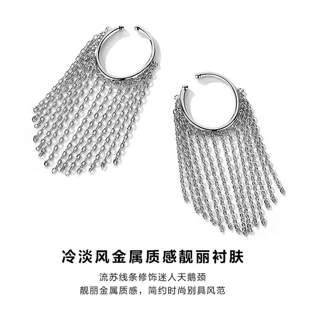 黛若 冷淡风高级感轻奢时尚百搭 铜 耳夹 女款