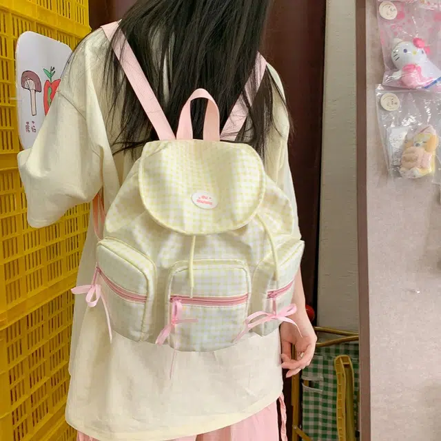 泰迪珍藏 大容量韩版小清新 复合布 双肩包 女款 多色