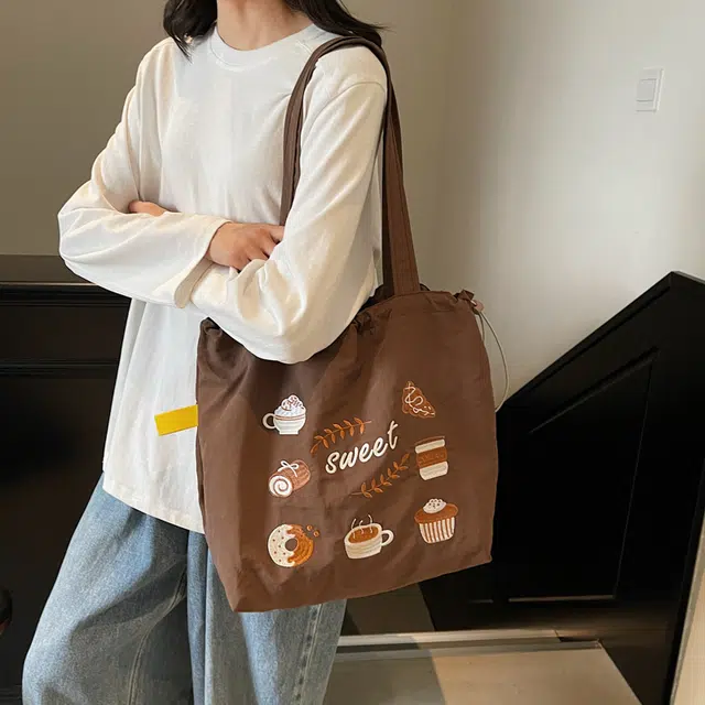 泰迪珍藏 小众设计时尚可爱通勤包托特包 布 单肩包 常规 女款 多色