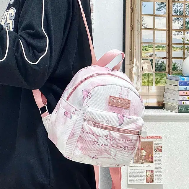 泰迪珍藏 新中式时尚轻便百搭 灯芯绒 双肩包 女款 多色