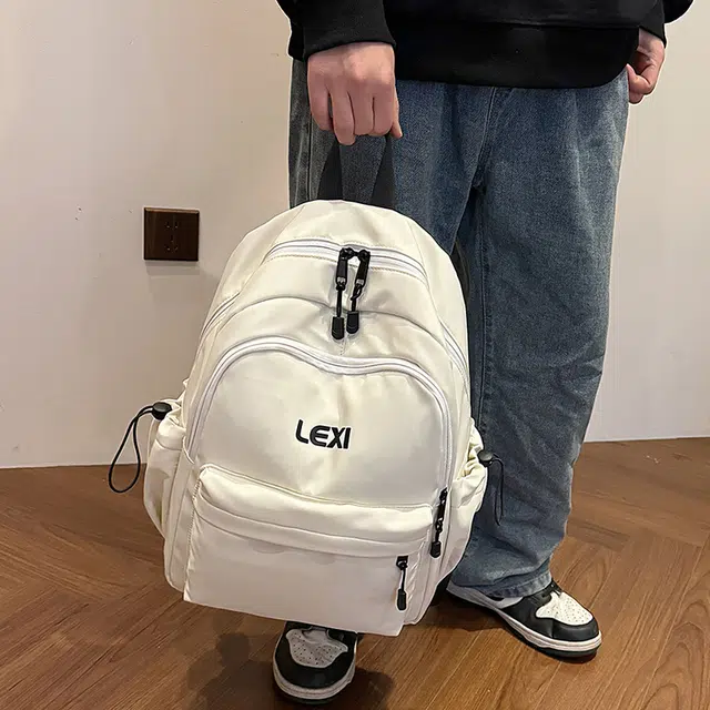 泰迪珍藏 时尚休闲百搭潮流纯色韩版防水多功能简约舒适 牛津布 双肩包 男女同款情侣款 多色