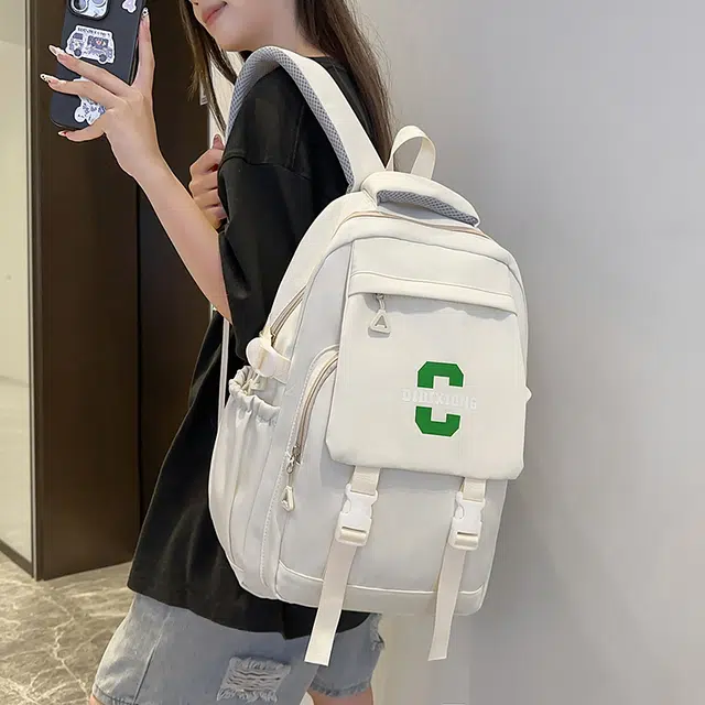 泰迪珍藏 经典复古休闲百搭 尼龙 双肩包 常规 男女同款情侣款 多色