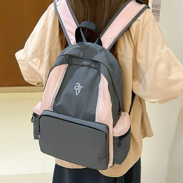 泰迪珍藏 山系复古百搭少女高中初中旅行背包 复合布 双肩包 女款 多色