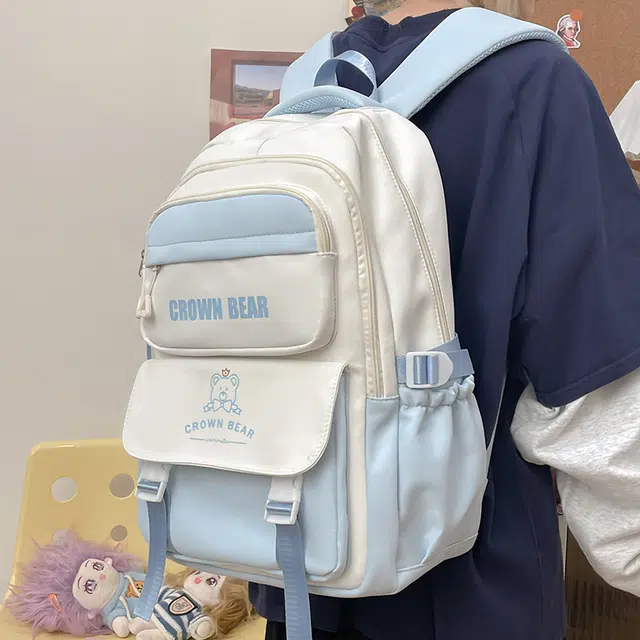 泰迪珍藏 韩系小清新百搭轻便 尼龙 双肩包 女款 多色