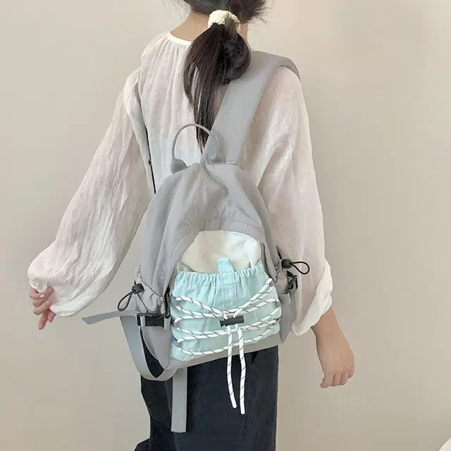 泰迪珍藏 日系撞色高颜值轻便百搭 尼龙 双肩包 女款 多色