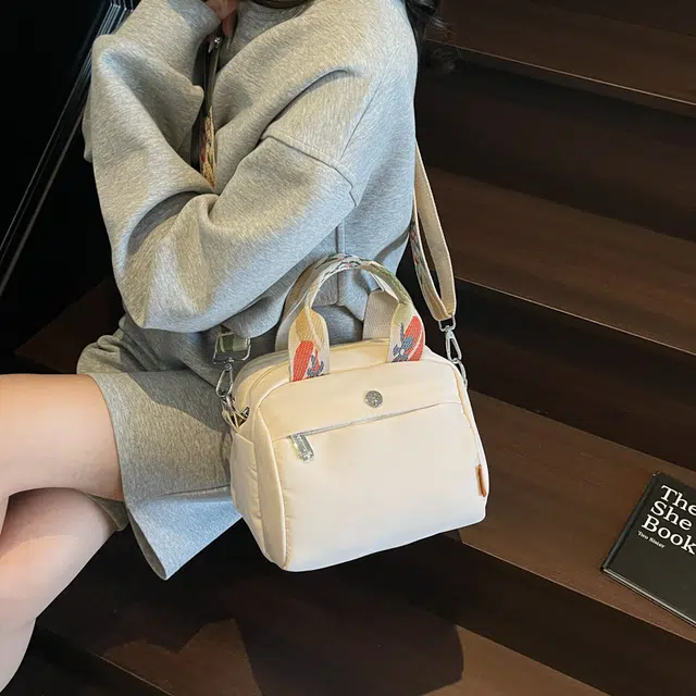 泰迪珍藏 休闲时尚百搭通勤 布 单肩斜挎手提包 常规 女款 多色