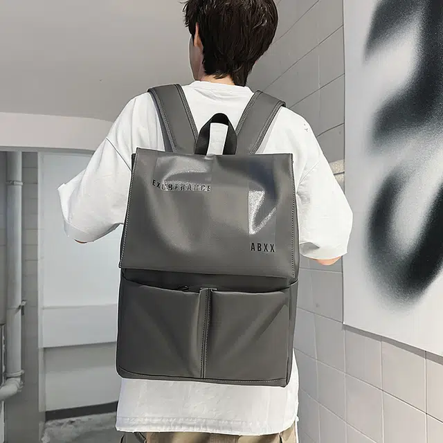 泰迪珍藏 日系工装机能风学生潮流 皮膜 背包双肩包 男女同款情侣款 多色