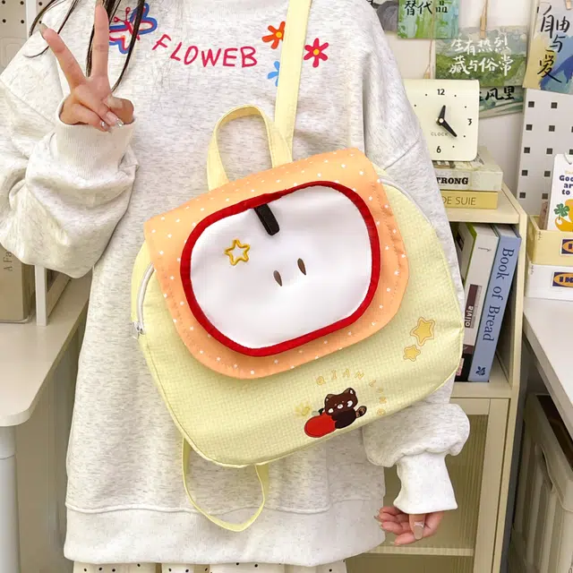 泰迪珍藏 苹果百搭高颜值 复合布 双肩包 女款 多色