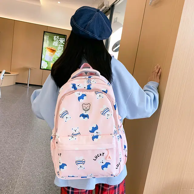 泰迪珍藏 高颜值大容量通勤时尚 尼龙 双肩包 女款 多色