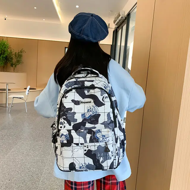泰迪珍藏 设计感小众涂鸦街头潮流 尼龙 双肩包 男女同款情侣款 多色
