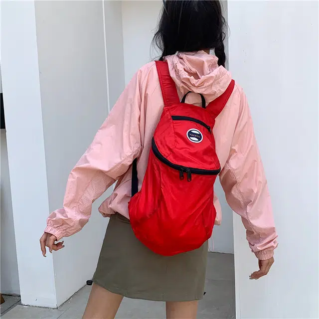 泰迪珍藏 撞色轻便大容量 尼龙 双肩包 常规 女款 多色