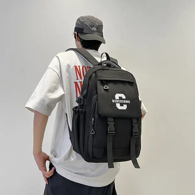 泰迪珍藏 经典复古休闲百搭 尼龙 双肩包 常规 男女同款情侣款 多色