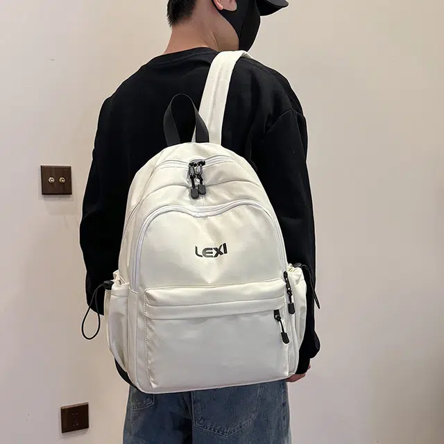 泰迪珍藏 时尚休闲百搭潮流纯色韩版防水多功能简约舒适 牛津布 双肩包 男女同款情侣款 多色